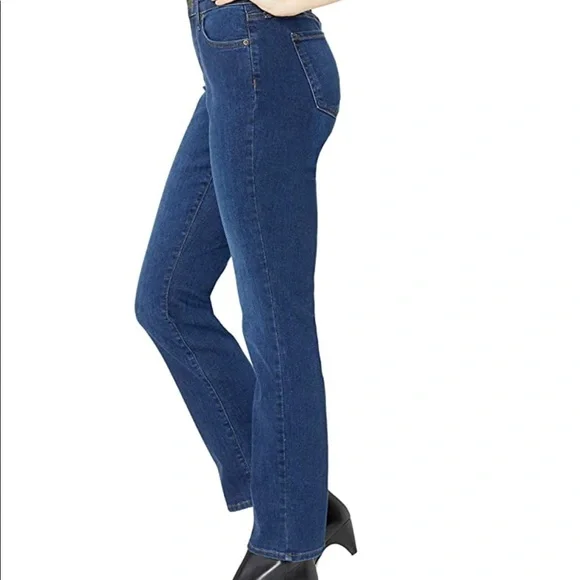 NYDJ Sheri slim leg mid rise jeans 4 - Picture 2 of 12